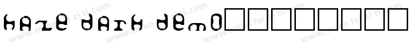 Haze Dark Demo字体字体转换